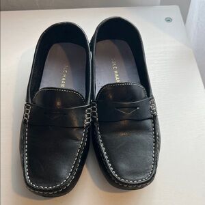 Cole Haan Black Leather Men's Slip-Ons